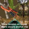 BeGrit Kayak Grip Anchor Canoe Anchor Grips with 20ft Paracord Kayak Clamp Anchor Kayak Accessories for Fishing Gray 2Pack view 4