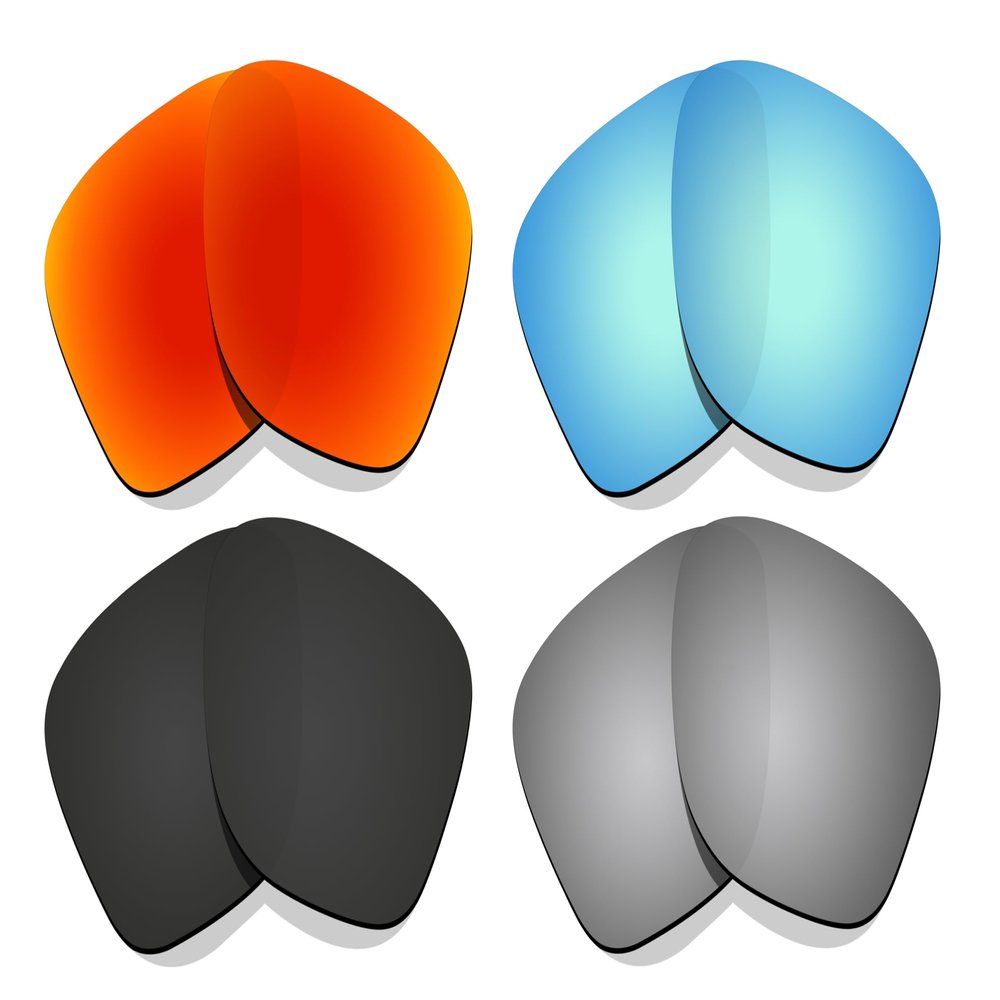 Littlebird4 1.5mm Polarized Lenses Replacement for Oakley Leffingwell OO9100 Sunglasses -MultiOptions (Black+Titanium+Red+Blue)