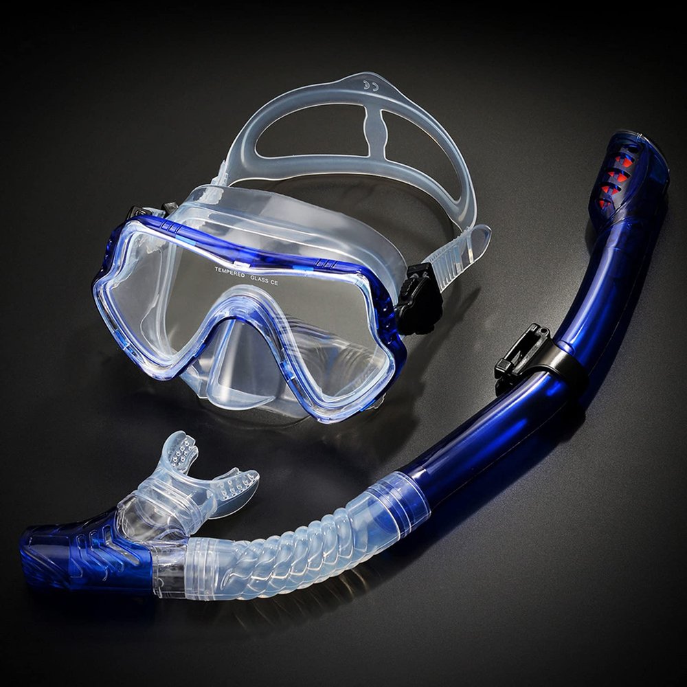 NPQPNAFC Snorkel Set,Professional Scuba Diving Mask Snorkeling Set Adult Silicone Skirt Anti-Fog Goggles Glasses Swimming Fishing Pool Equipment,Pink Masks