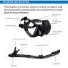 NPQPNAFC Snorkel Set,Professional Scuba Diving Mask Snorkeling Set Adult Silicone Skirt Anti-Fog Goggles Glasses Swimming Fishing Pool Equipment,Pink Masks view 4