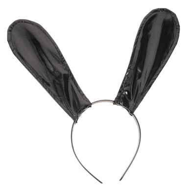 PLAFOPE Bunny Ears Headband Cute Leather Rabbit Ears Accessory for Women for Parties Cosplay and Easter Celebrations Versatile Hair Prop for Festive Looks