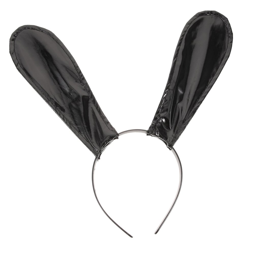 PLAFOPE Bunny Ears Headband Cute Leather Rabbit Ears Accessory for Women for Parties Cosplay and Easter Celebrations Versatile Hair Prop for Festive Looks