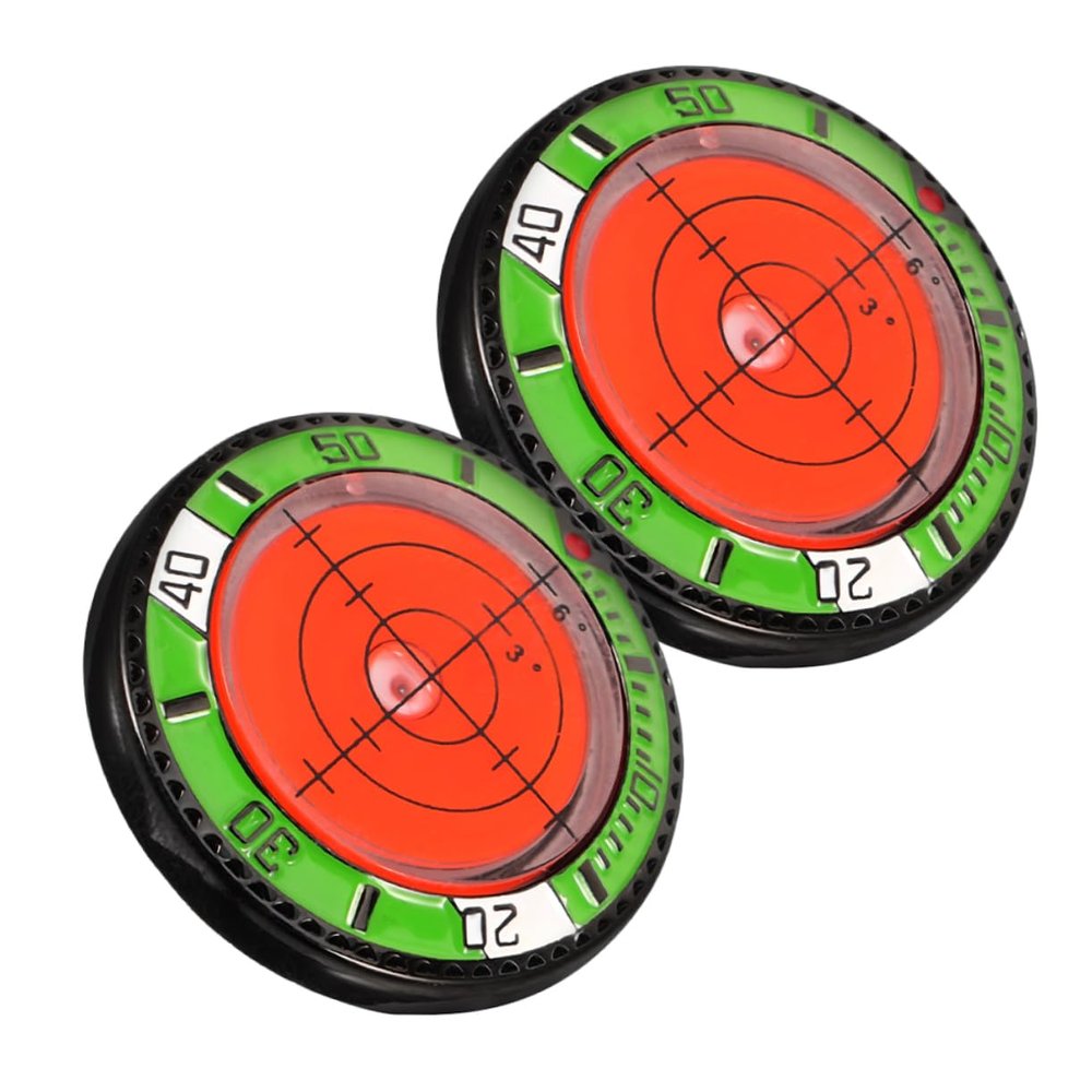 2PCS Golf Ball Marker Leveler High Precision Mini Level Ball Marker for Golf Accessories