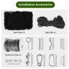 Baseball Backstop Net,Batting Cage Netting with Steel Hanging Kit and Rope view 4