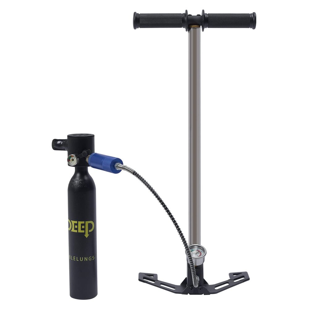 0.53qt Scuba Tank W/10 Mins Diving Time, Applicable Depth Within 10m, Scuba Tank Made of Aviation Aluminum Alloy 6061 for Underwater Exploration, Ship Cleaning, Emergency Insurance