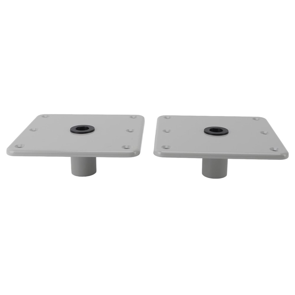 Garosa 2PCS 6 Screw Holes Boat Seat Pedestal Bases Aluminum Alloy for Marine Boat Seats 3/4 Inch Pin Post Mounting Base Easy to Install