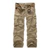 Casual Tactical Pants for Men Wash Cotton Ripstop Cargo Pants Outdoor Hiking Pants with Multi Pockets(No Belt) (Khaki,30) view 1