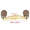 POENVFPO 85mm Fishing Reel Handle, Lightweight Wooden Knob Carbon Fiber Frame with Fittings for Reel Replacement Parts (Gold) view 3