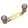 POENVFPO 85mm Fishing Reel Handle, Lightweight Wooden Knob Carbon Fiber Frame with Fittings for Reel Replacement Parts (Gold) view 4