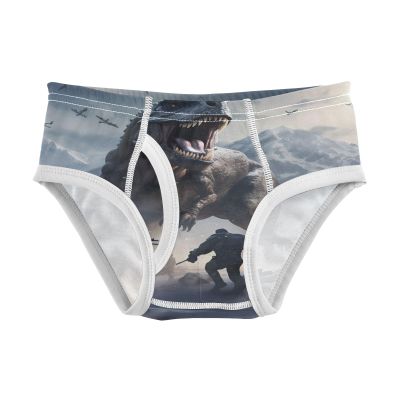 ALAZA Hipster Dinosaur Animal Boys' Briefs Soft Underwear Available in Sizes 2t Multicolor
