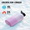 Half Gallon Water Bottle With Straw Lid, Coolplus 64 oz Insulated Stainless Steel Water Jug Metal Double-Walled Vacuum Large Flask With Carry Sleeve Leakproof, Keep Cold 48 Hrs Hot 24hrs, Purple view 2