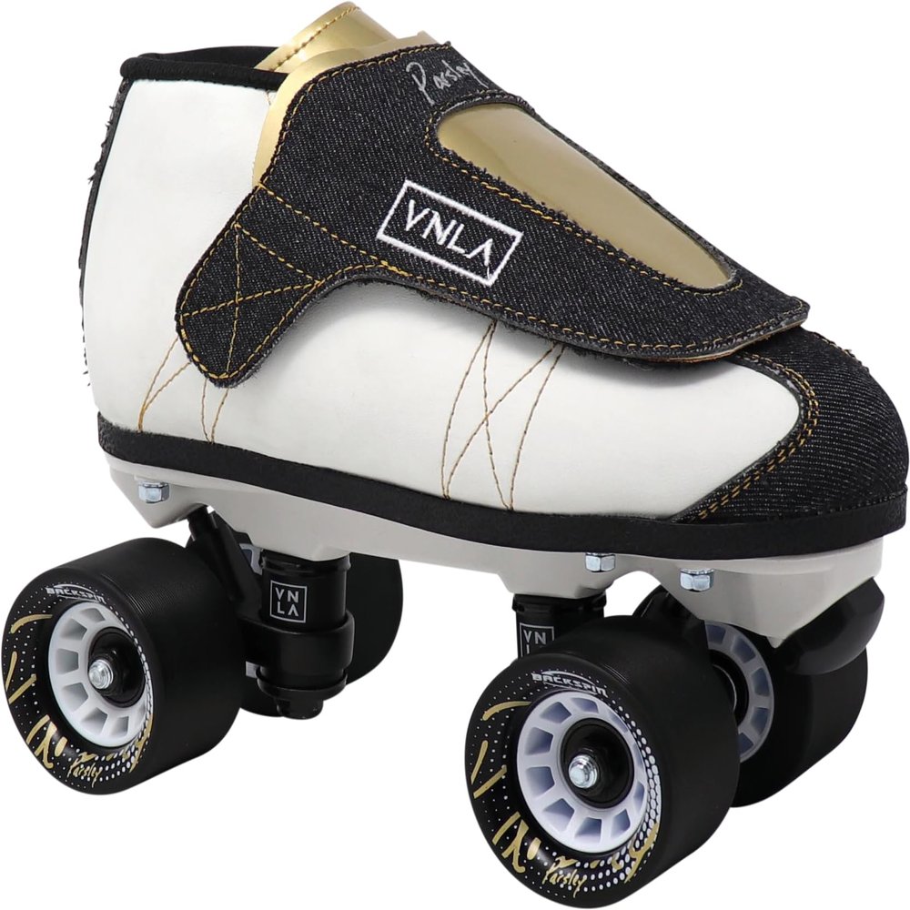 VNLA Jr. Chuck Parsley Jam Roller Skates | Includes VNLA Reaction ABEC-9 Bearings, Jam Plugs, and Backspin 93A 63mm Indoor Wheels| Speed Roller Skates for Men and Women | Size 5