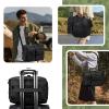 BAGZY Tactical Messenger Bag for Men Tactical Briefcase Flight Bags for Pilots Waterproof Laptop Bag 15.6 Inch Professional Oxford Work Bags for Teacher Business Office Travel Police Duty Black view 2