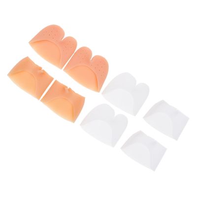 4 Pairs Silicone Toe Covers with Vent Holes for Dance