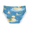 ALAZA Blue Wave Duck Boys' Briefs Soft Underwear Available in Sizes 4t view 2