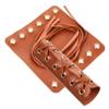 1 Pair of Brown Mountain Bike Handlebar Grips Covers - Non-Slip Artificial Leather for Safe Riding Easy Installation Lightweight Design view 1