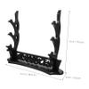 Anneome Dragon-shaped Rack Elegant Display Stand for Collectors Three Table Holder for and Decorative Craftsmanship for Home Decor view 4