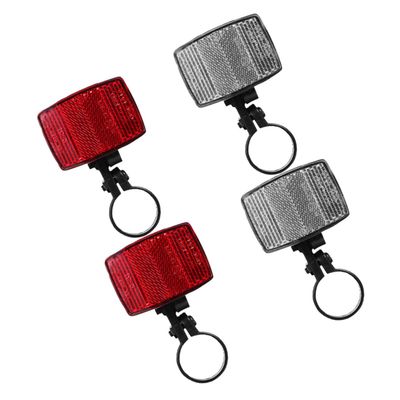 NineFit Basics 4pcs Bicycle Reflector Scooter Reflective Tool for Bike Night Cycling Reflectors Warning Reflector Bike Warning Tool Reflector Front Lamp Reflector Lamp Child to Weave Plastic, F298NOB51N114D
