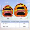 1-2 Person Heavy-Duty Inflatable Towable Tube/Boat Tube/Water Tube for Boating and Water Sports,Double-Stitched Full Nylon Cover,EVA Grab Handles and Speed Safety Valve view 2