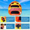 1-2 Person Heavy-Duty Inflatable Towable Tube/Boat Tube/Water Tube for Boating and Water Sports,Double-Stitched Full Nylon Cover,EVA Grab Handles and Speed Safety Valve view 4