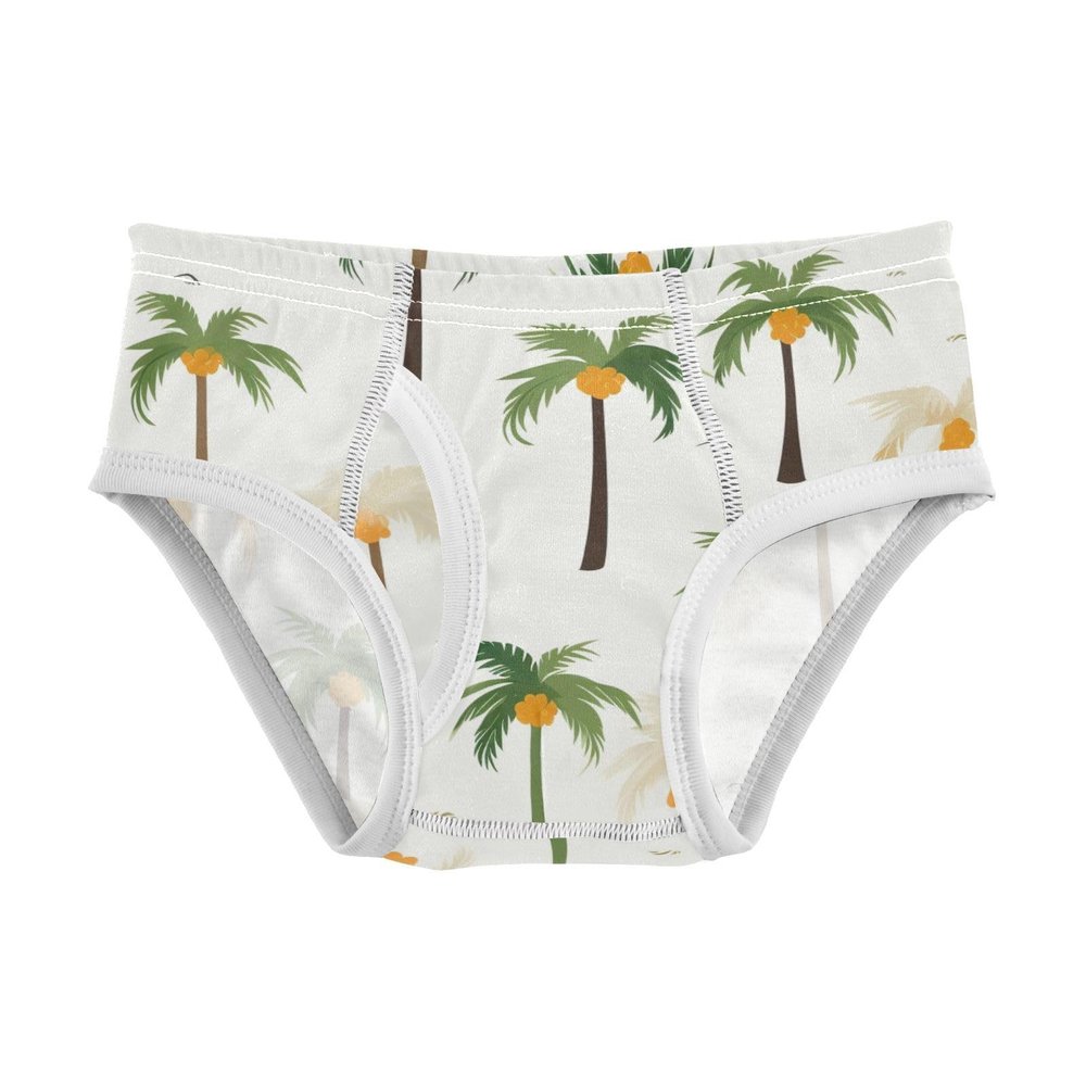 ALAZA Funny Coconut Tree Boys' Briefs Soft Underwear Available in Sizes 3t Multicolor