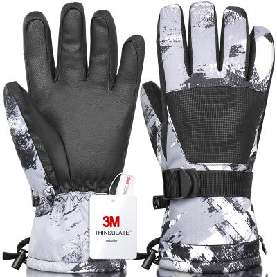 Odtmger Ski Gloves,Winter Waterproof & Warm Snow Gloves for Parent Child Kids-Skiing,Cycling,Motorcycle,Running