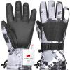 Odtmger Ski Gloves,Winter Waterproof & Warm Snow Gloves for Parent Child Kids-Skiing,Cycling,Motorcycle,Running view 1