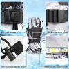 Odtmger Ski Gloves,Winter Waterproof & Warm Snow Gloves for Parent Child Kids-Skiing,Cycling,Motorcycle,Running view 4