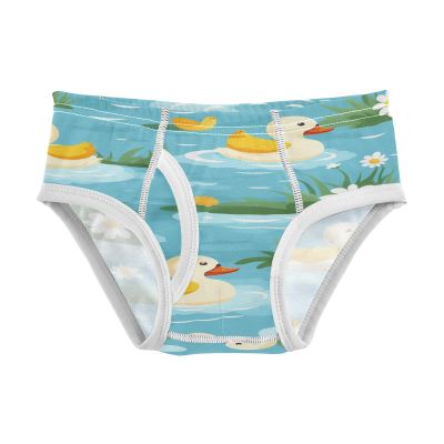 ALAZA Blossom Duck Water Boys' Briefs Soft Underwear Available in Sizes 5t Multicolor