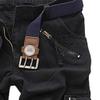 Casual Tactical Pants for Men Wash Cotton Ripstop Cargo Pants Outdoor Hiking Pants with Multi Pockets(No Belt) (Black,31) view 2