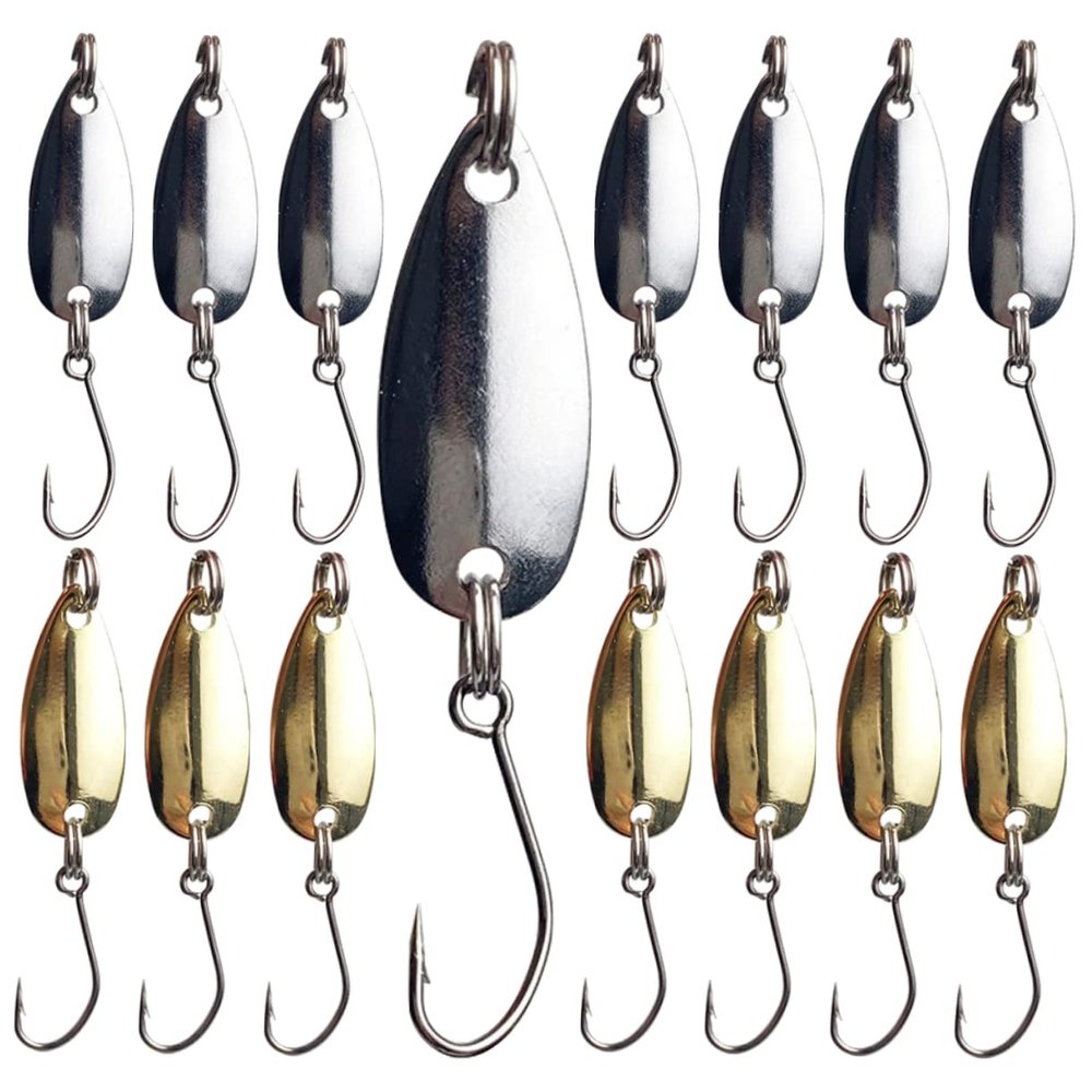 FOYTOKI 16pcs Vivid Fish Hooks Perch Sinking Hooks Practical Fishing Tools for Freshwater Saltwater for Bass Trout