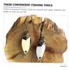 FOYTOKI 16pcs Vivid Fish Hooks Perch Sinking Hooks Practical Fishing Tools for Freshwater Saltwater for Bass Trout view 3