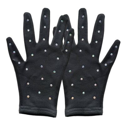 GOOHOCHY 1pair Decorative Skating Gloves for Girls Comfortable Breathable Ice Skating Gloves for Stage Parties and Dance and Events