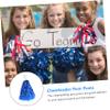 4pcs Sport Pompoms Cheerleader Costume Cheerleader Costume for Cheer Shoes Cheerleaders Accessory Pompoms Cheerleader Pom-poms Blue Aluminum Foil Wire view 4