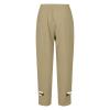 White Linen Pants Women Straight Leg Women's Wide Leg Harem Pants Cotton Linen Striped Casual Palazzo Pants with Pockets Khaki X-Large view 4