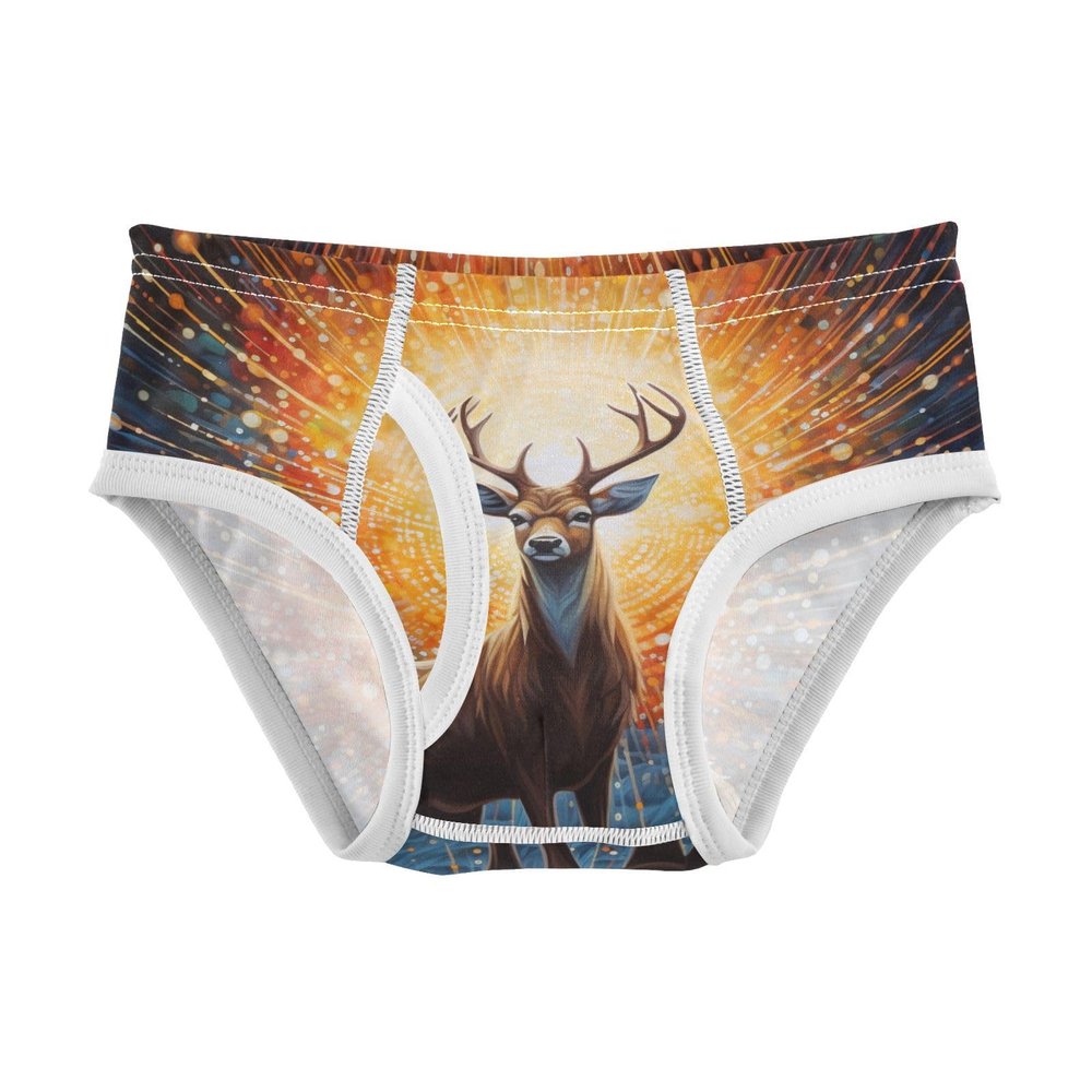 ALAZA Deer Magic Abstract Boys' Briefs Soft Underwear Available in Sizes 5t Multicolor