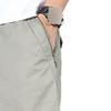 JEsilunmaMY Men's Relaxed Fit Casual Cargo Pants Elastic Waist Lightweight Lounge Pants Hiking Outdoor Joggers Cotton Pants (Light Grey,Medium) view 3