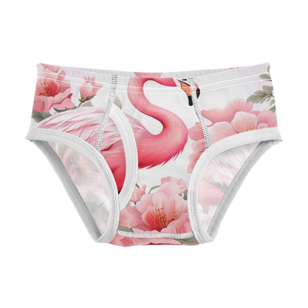 ALAZA Flamingo Flower Boys' Briefs Soft Underwear Available in Sizes 5t Multicolor