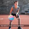 AXGUIQ Kids Toddler Size 4 Basketball 25.5" for Ages 4-8, Thickened Rubber Small Basketball for Soft Touch & Enhanced Durability, Featuring Classic Logo Boy and Girls(Deflated) view 4