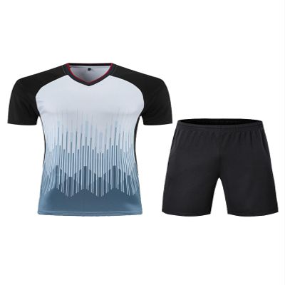 Hansber Men's Soccer Referee Uniform Short Sleeve Pro Referee Shirt and Shorts Football Clothes Set Type B X-Large