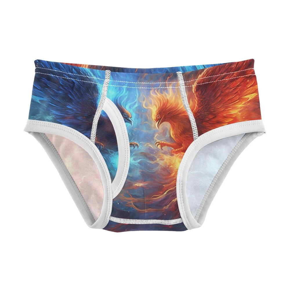 ALAZA Phoenix Fire Hipster Boys' Briefs Soft Underwear Available in Sizes 2t Multicolor