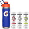 Bundle of Gatorade Gx Stainless Steel Bottle, Blue, 32oz and Gatorade Zero Tablets Variety Pack, Pack of 40 view 1