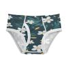 ALAZA White Flower Leaves Blue Boys' Briefs Soft Underwear Available in Sizes 3t view 1