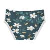 ALAZA White Flower Leaves Blue Boys' Briefs Soft Underwear Available in Sizes 3t view 2
