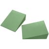 1 Pair Yoga Foam Wedge - Yoga Wedge Block, Comfortable Foam Yoga Prop | Yoga Posture Wedge with Sturdy and Sustainable, Foam Yoga Support, Yoga Alignment Wedge for Leg Calf Ankle and Foot Stretching view 1