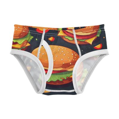 ALAZA Cute Hamburg Boys' Briefs Soft Underwear Available in Sizes 2t Multicolor
