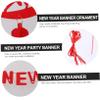 CIMAXIC 5pcs Year Banner Chinese Years Decorations Hanging Banner Decorative Party for Celebration view 3