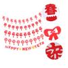 CIMAXIC 5pcs Year Banner Chinese Years Decorations Hanging Banner Decorative Party for Celebration view 4