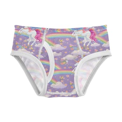 ALAZA Unicorn Cloud Flower Boys' Briefs Soft Underwear Available in Sizes 4t Multicolor