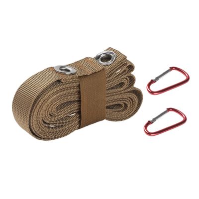 KOMBIUDA Multi-Functional Camping Rope Lightweight Lanyard for Outdoor Activities for Hanging Clothes Tarps Gear Windproof and Easy to Carry Khaki